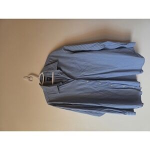 Gap Relaxed Blue Stripe Button-Up Shirt